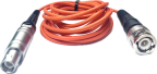 Orange Quality Lemo 01 Straight to BNC 6' Cable, RG 174